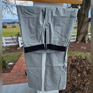 PICASSO Style Khaki workwear casual pant with elastic waistband pre loved unworn